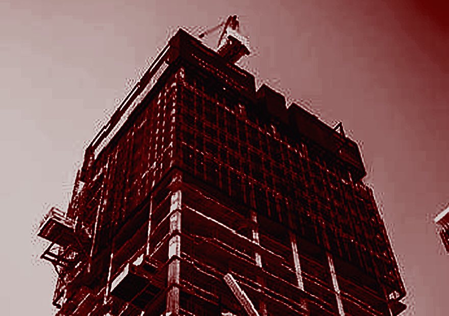 A high-rise under construction